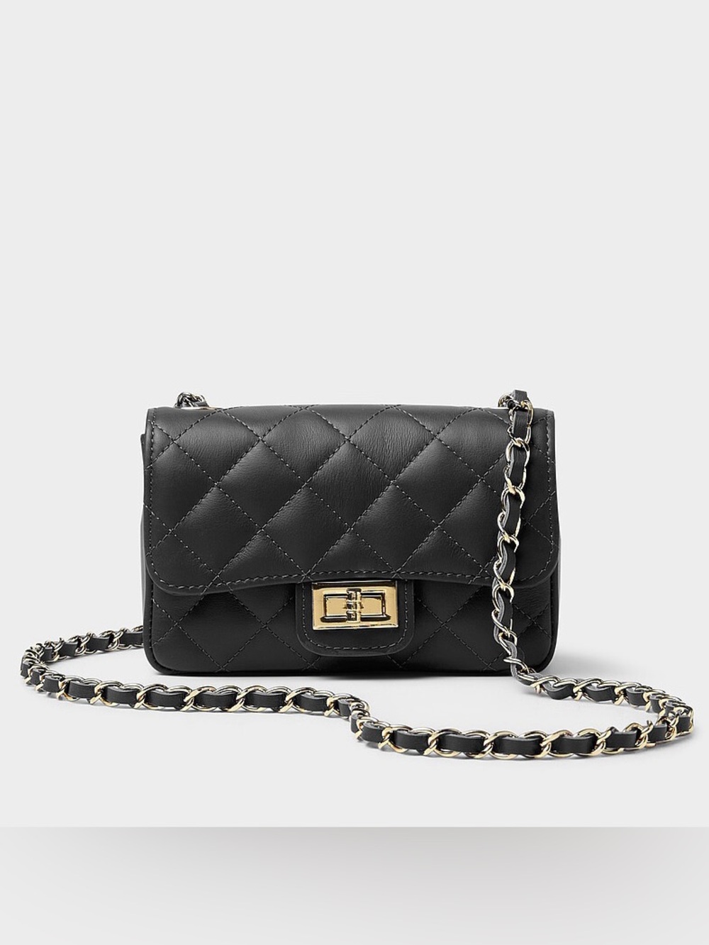 Simons small quilted smooth leather bag